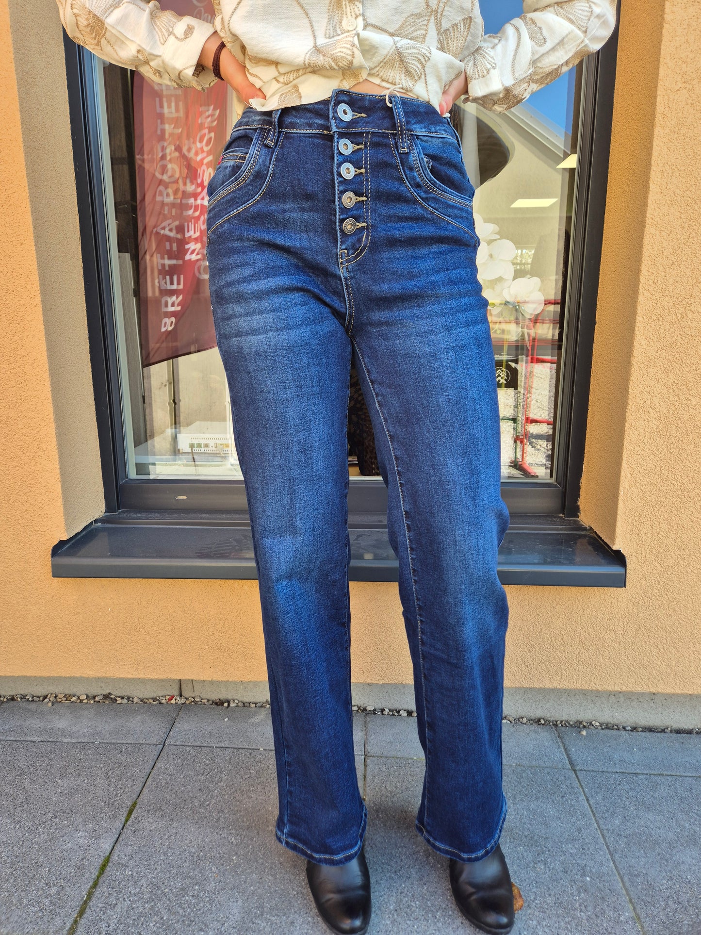 Jean droit et large Karostar