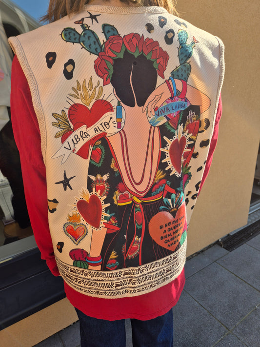 Gilet sans manches Frida Kahlo