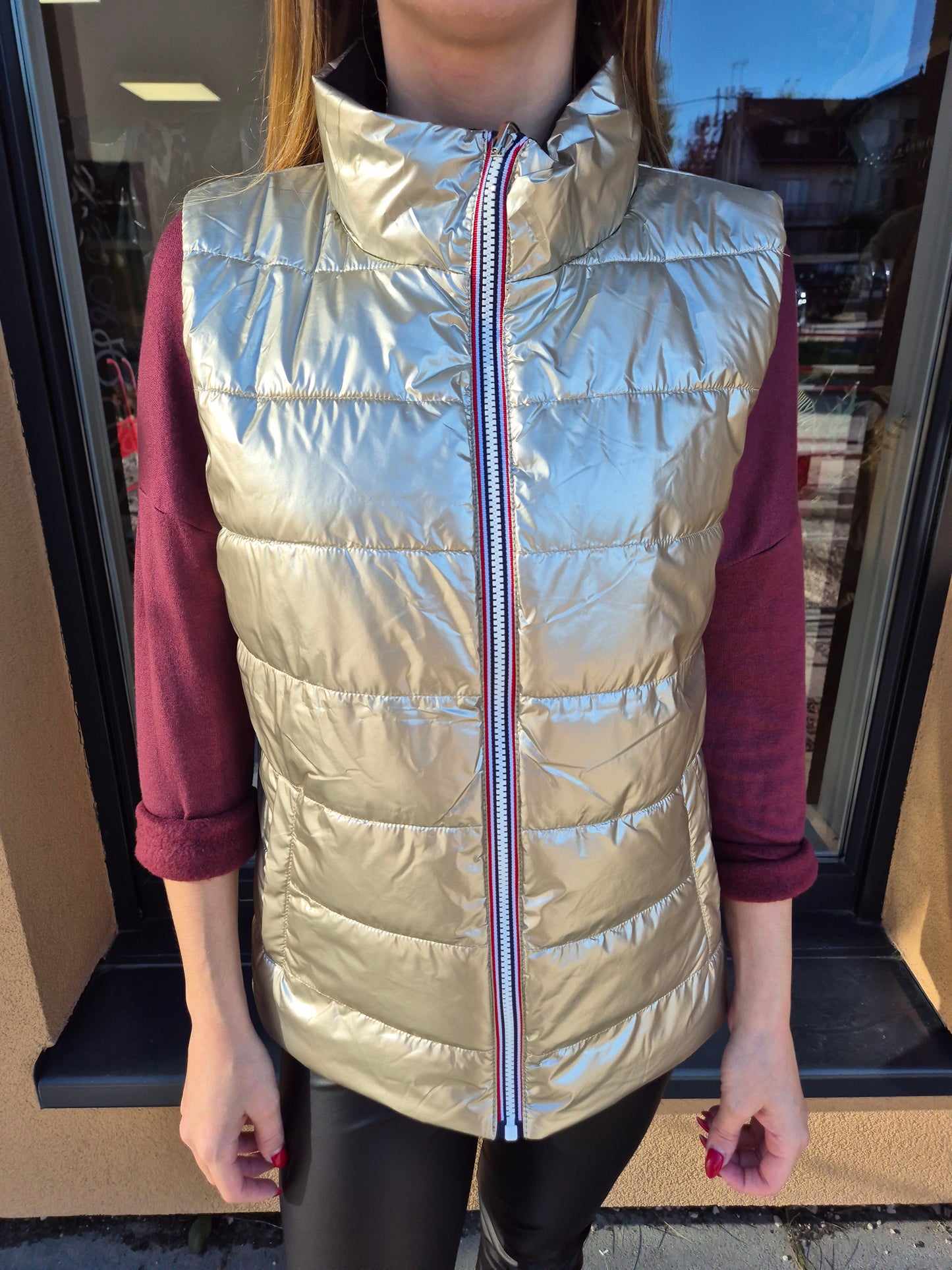 Blouson sans manches réversible