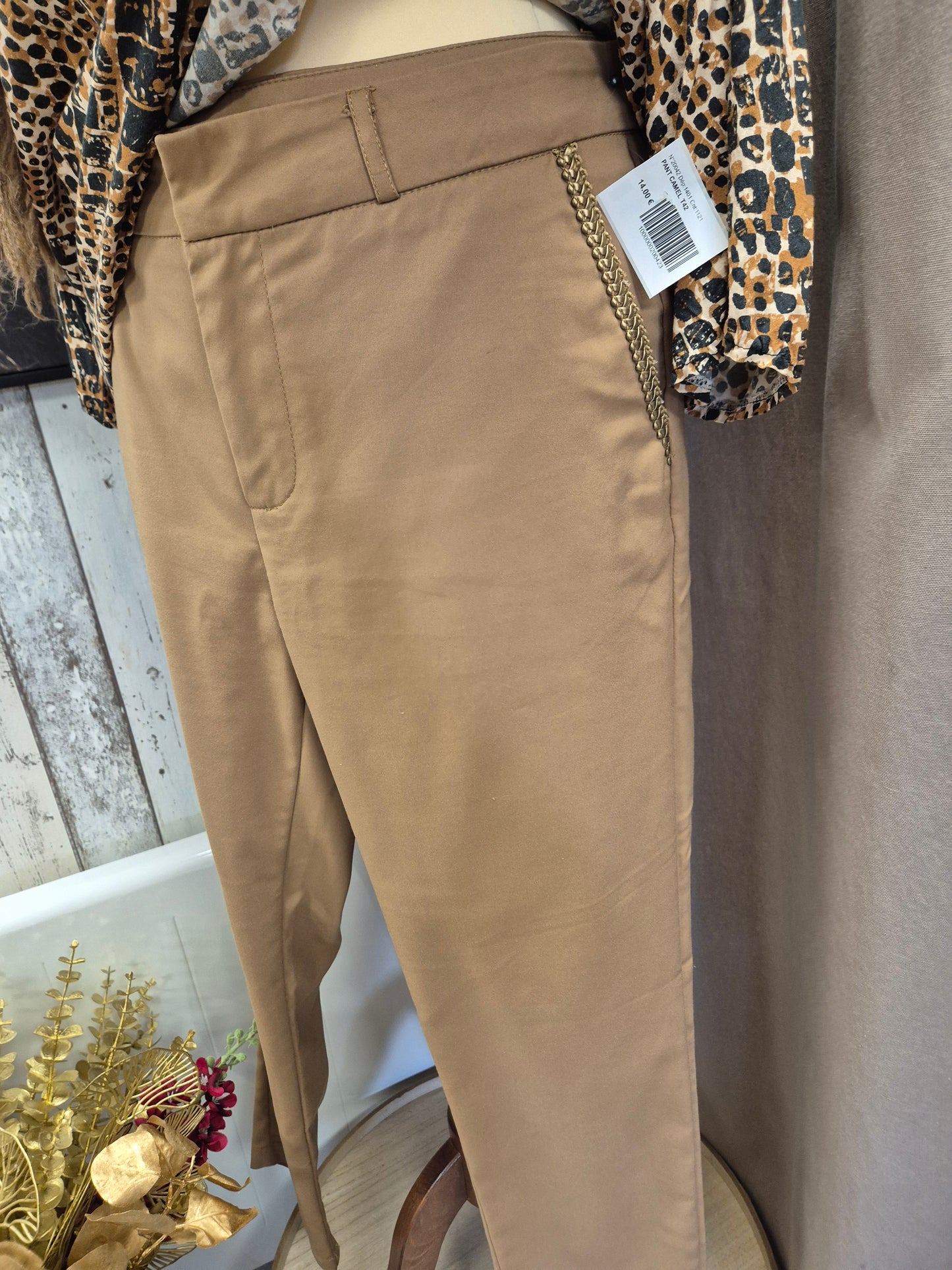 Pantalon 7/8ème Camel T42