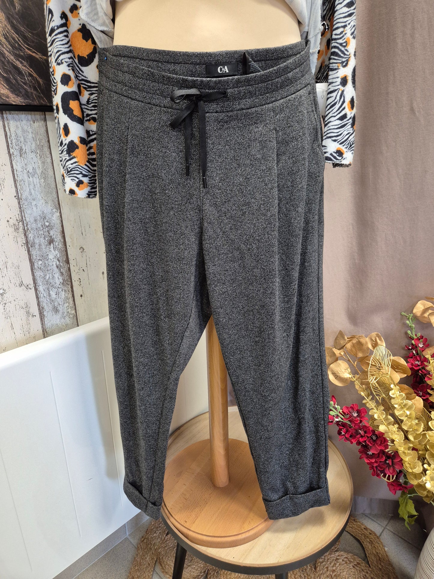 Pantacourt Gris chiné C A T46