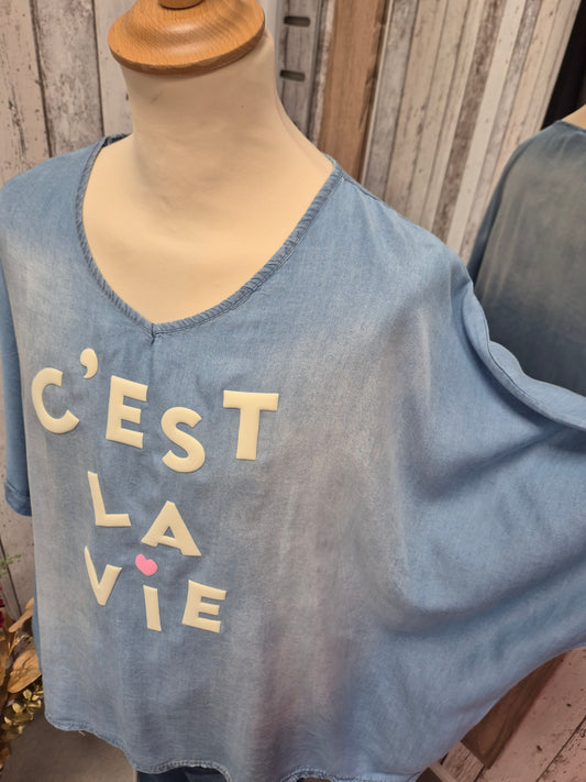 Blouse oversize tencel TU GT