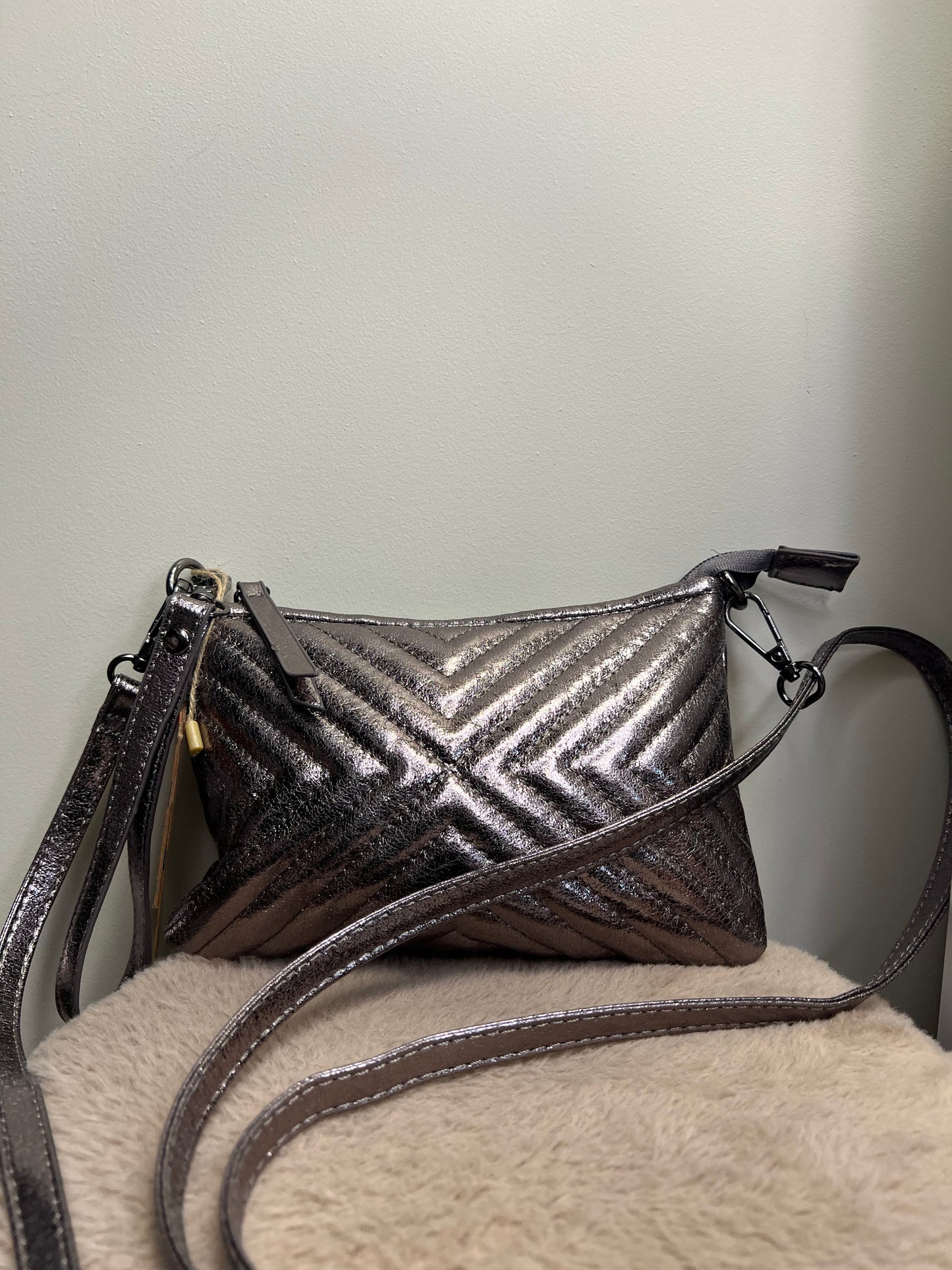 sac pochette taupe