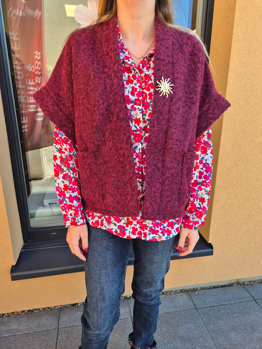 Veste laine bouillie