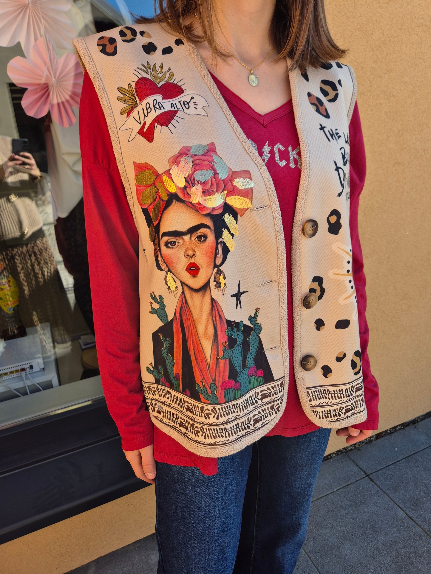 Gilet sans manches Frida Kahlo