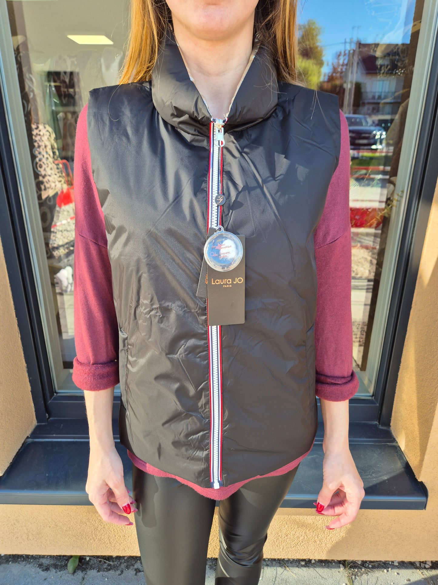 Blouson sans manches réversible