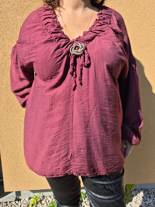 Blouse prune TU 40 AU 46