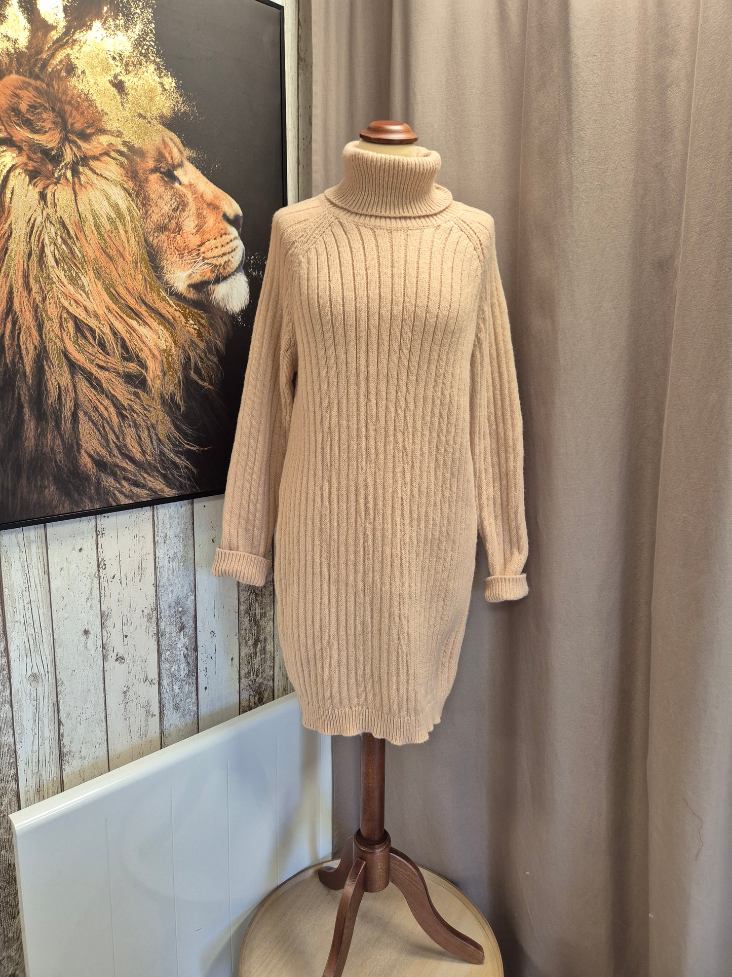 Robe Pull Rose poudre TM