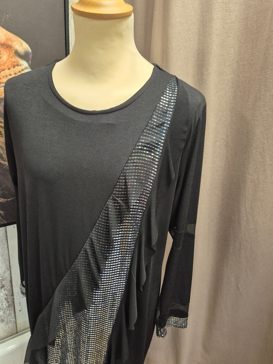 Robe noir Lurex t 50/52