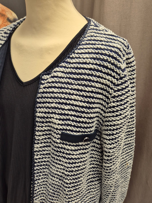 Veste marine ecru Un Jour Ailleurs T 50/52