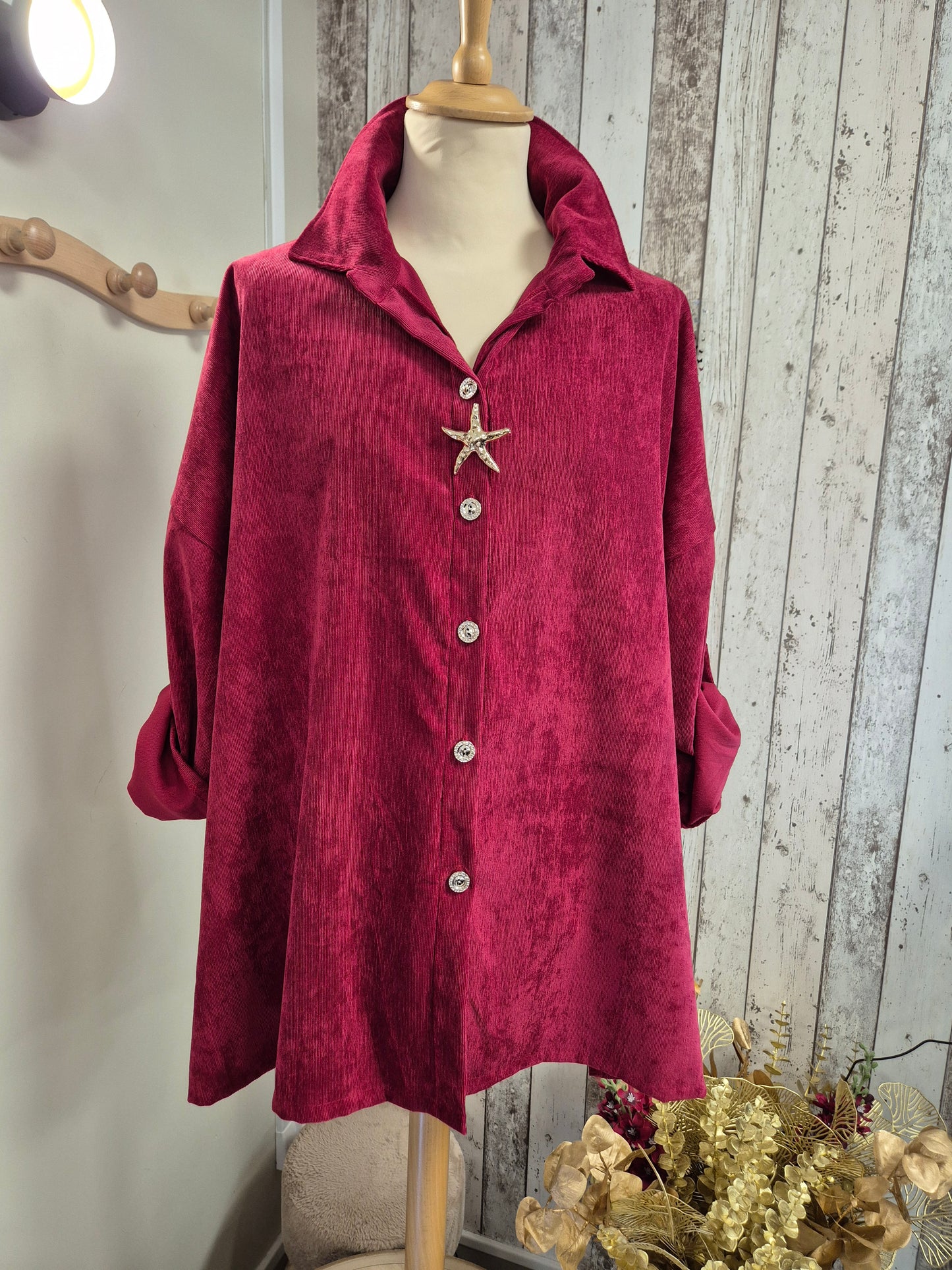 Chemise velours  TU 46 AU 54