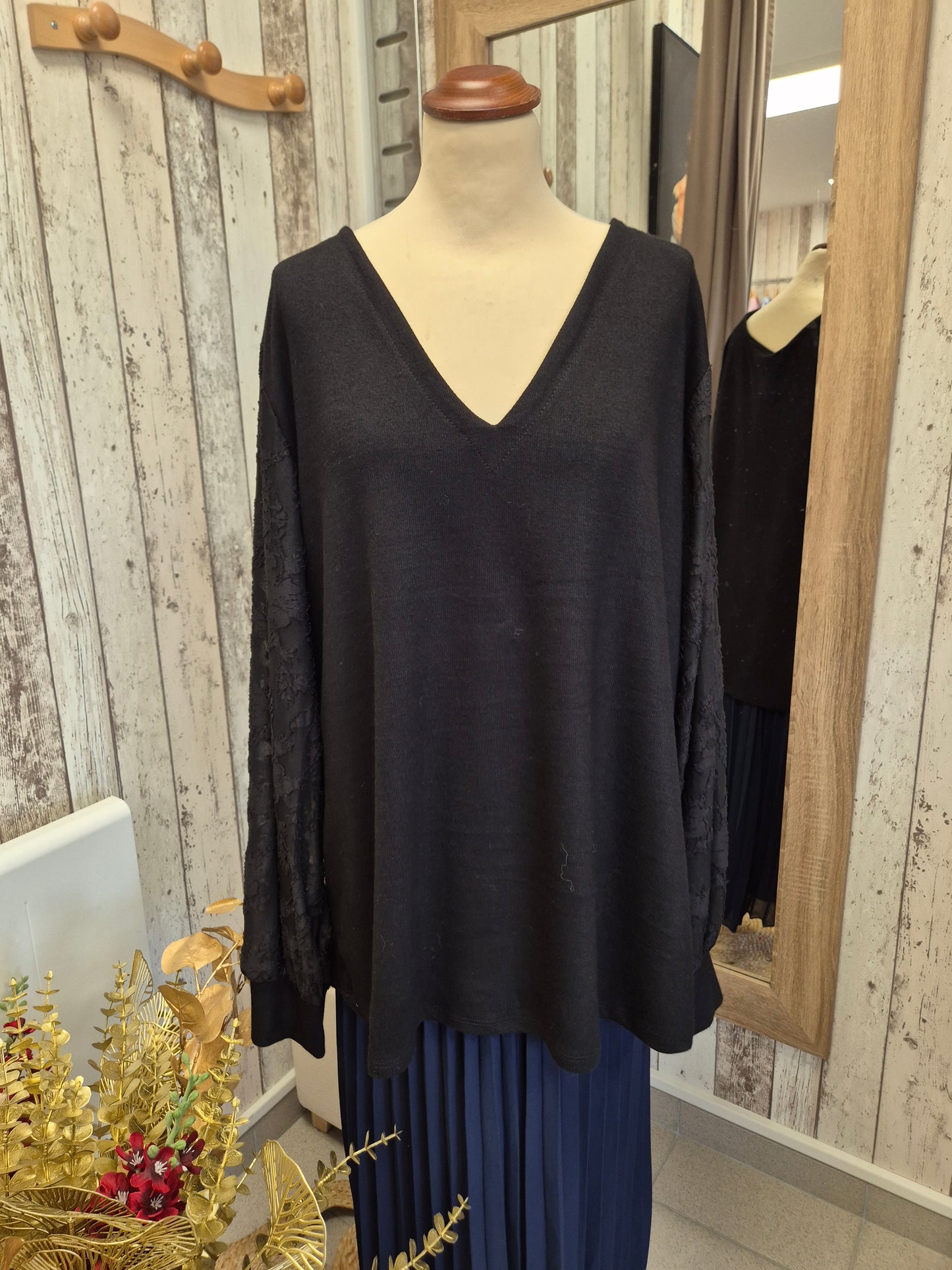 Top manche dentelle TU