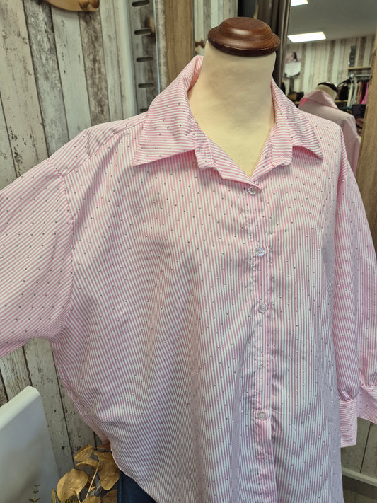 Chemisier Rayé Strass TU