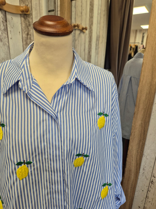 Chemisier rayé Citron TU