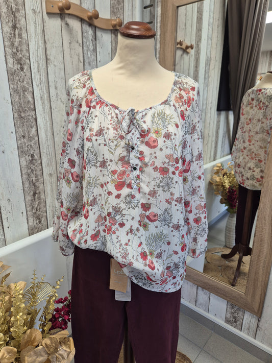 Blouse ecru Fleur TM