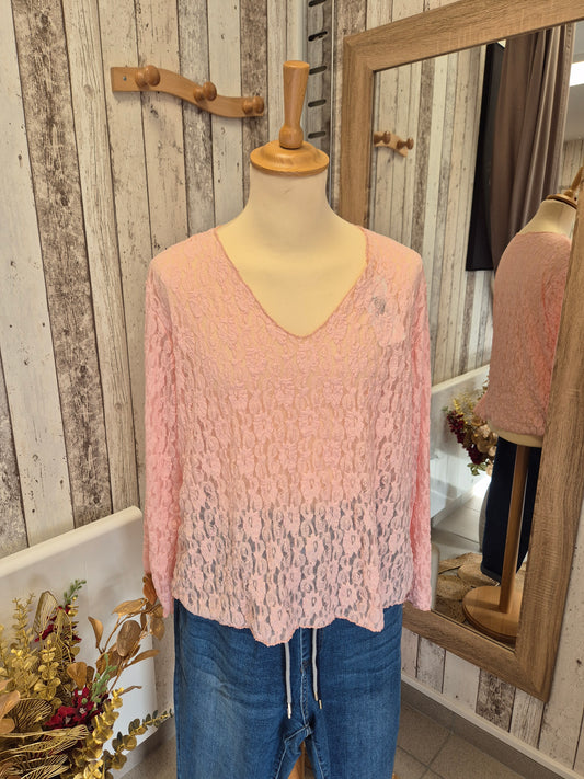 Top Dentelle Col V TU