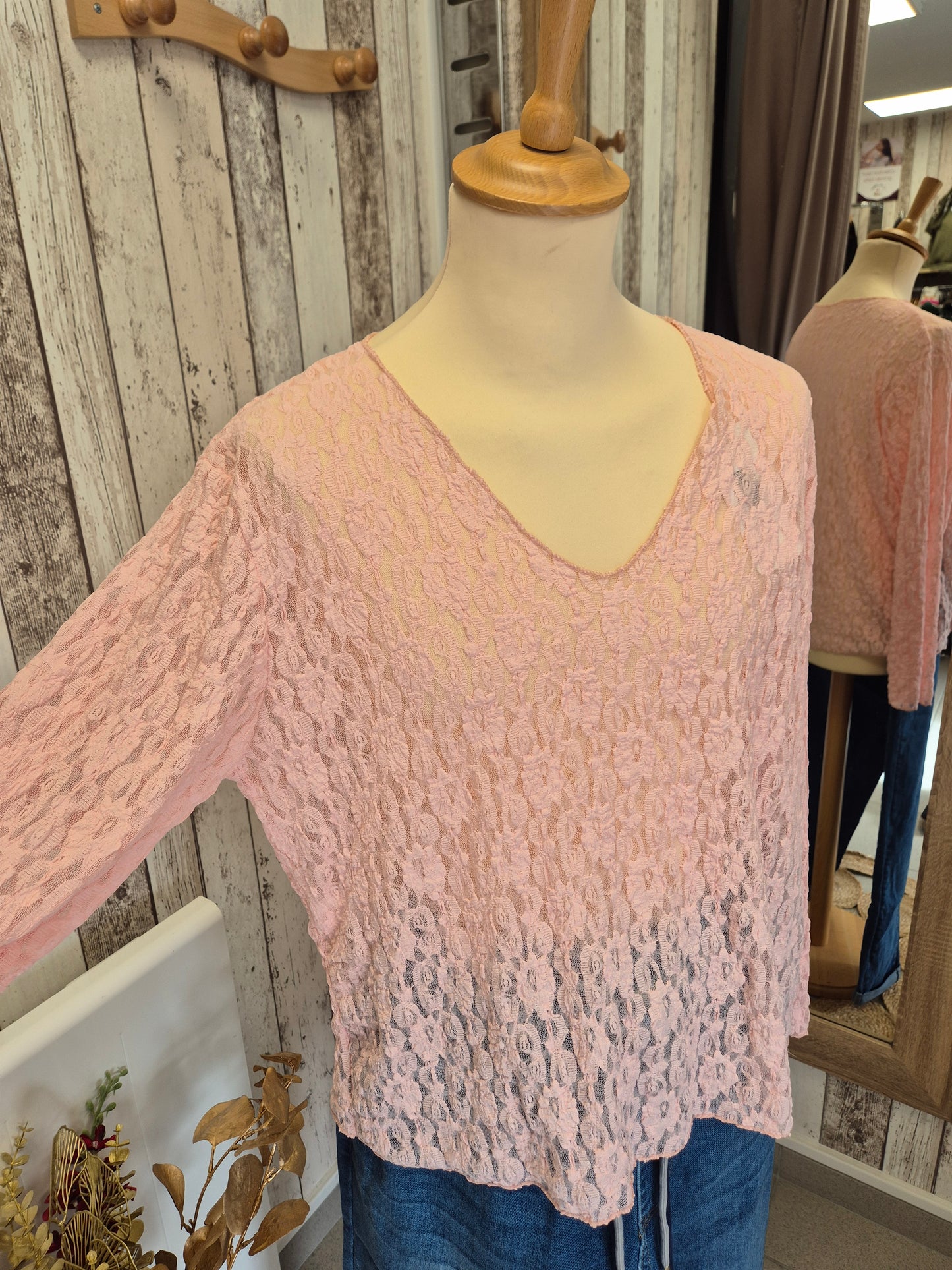 Top Dentelle Col V TU