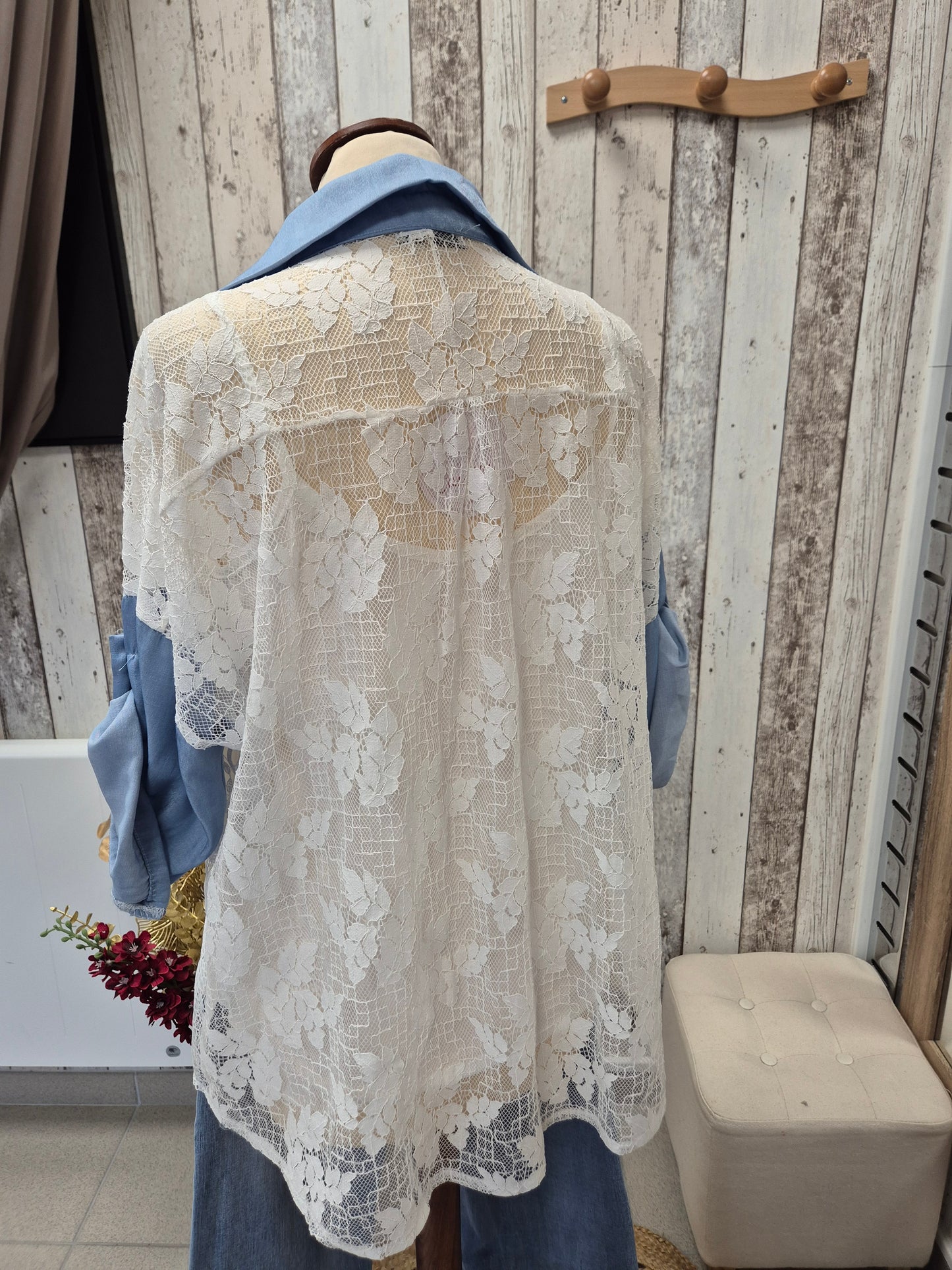 Chemiser Jeans Dentelle TU