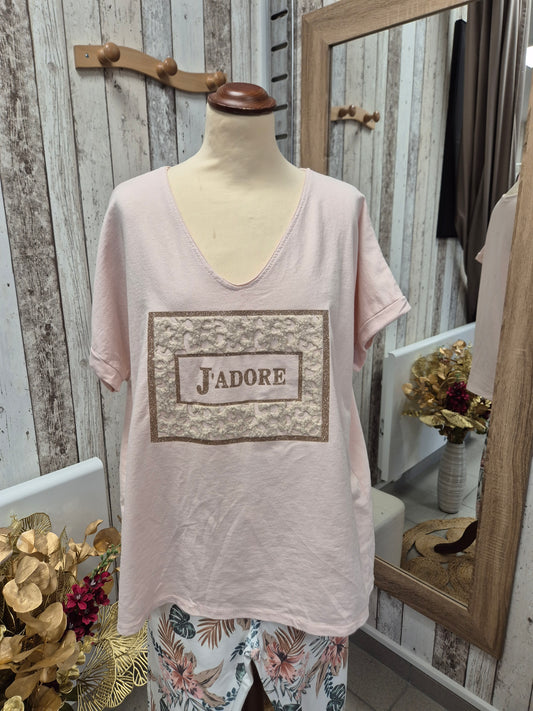 Tee shirt J'ADORE TU