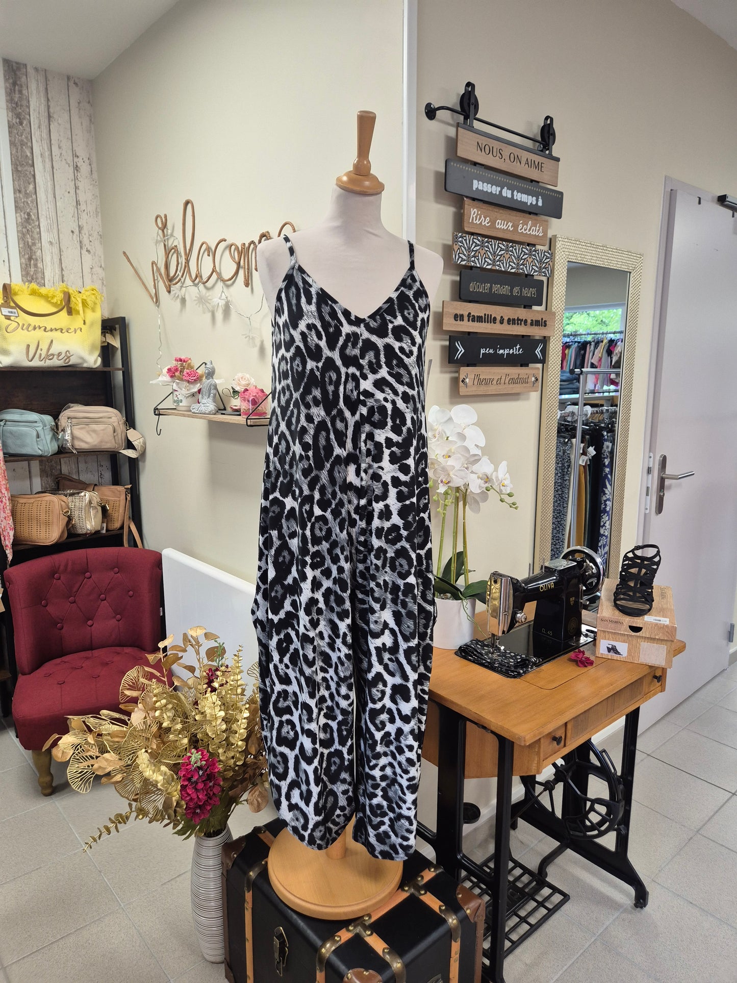 Combi Pantalon léopard TU