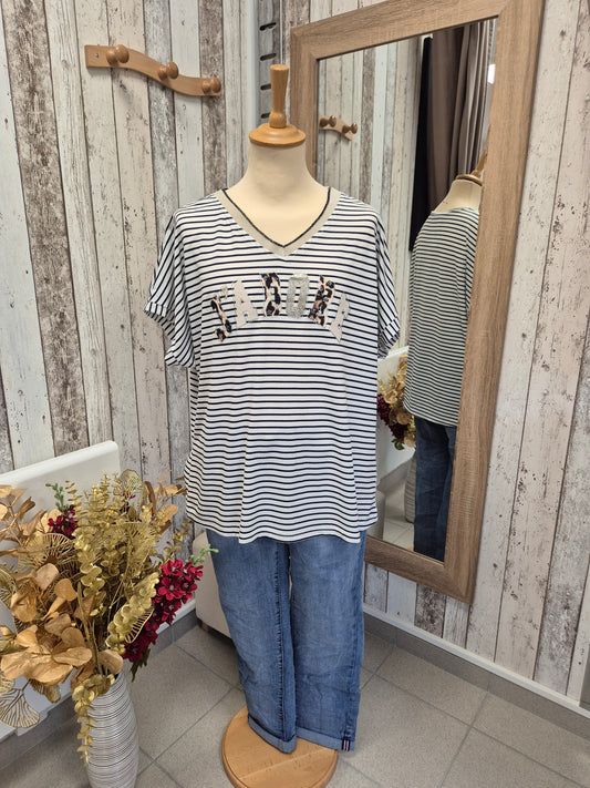 T-Shirt Rayée TU GT