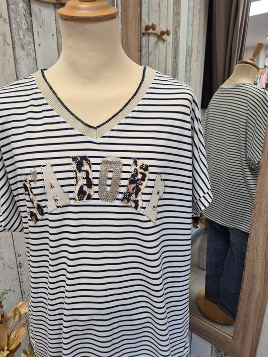 T-Shirt Rayée TU GT