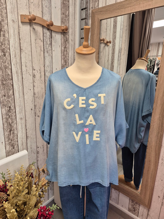 Blouse oversize tencel TU GT
