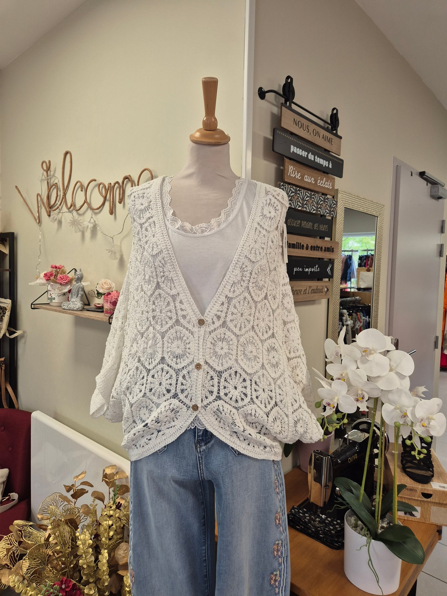 Gilet Macramé TU