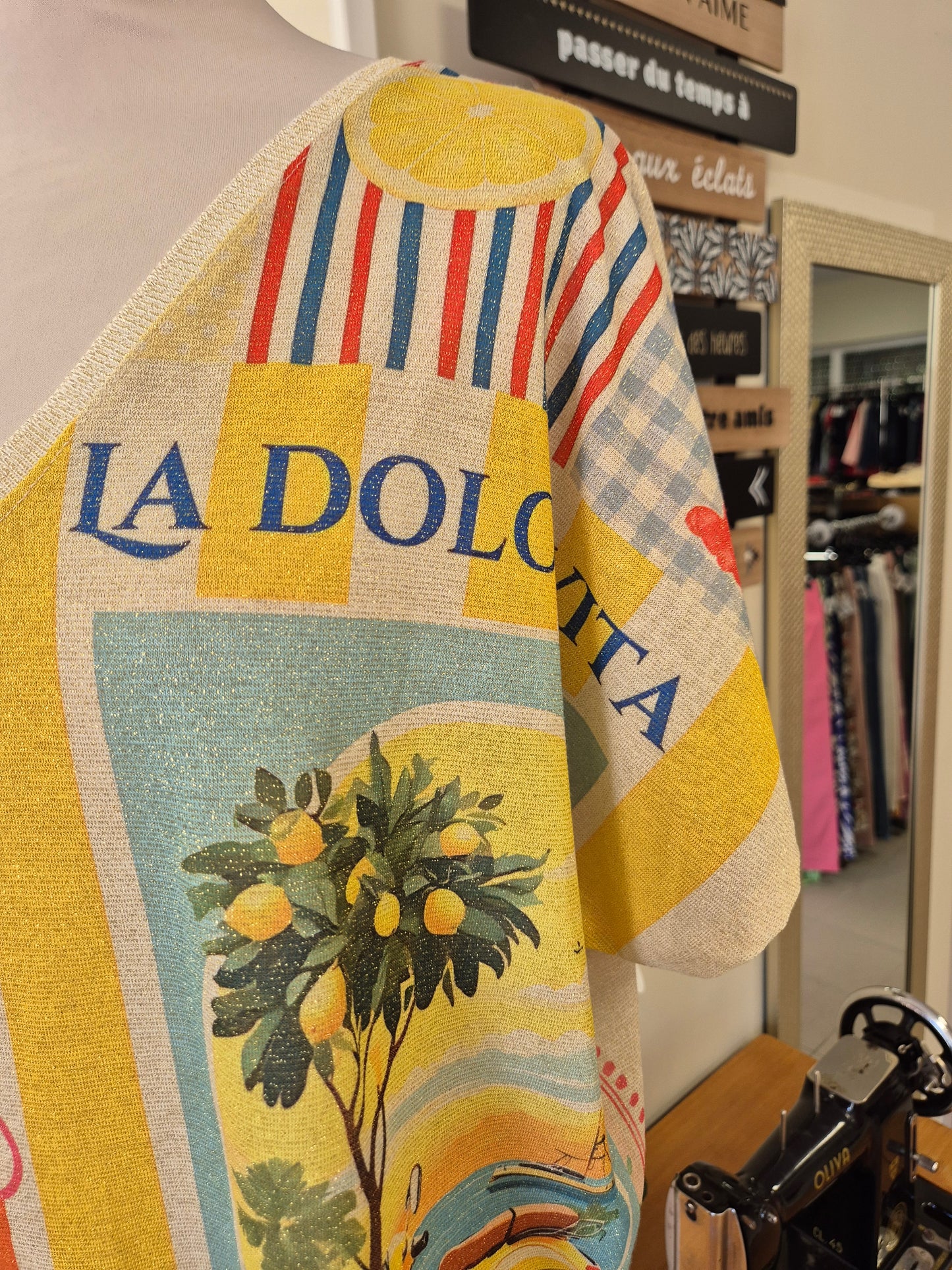 Pull Lurex Imprimé TU