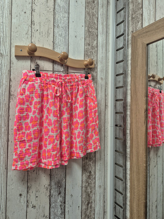 Short Léopard Corail TU