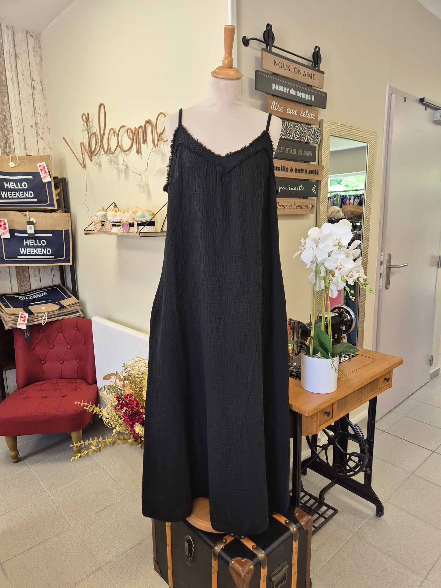 Robe longue GAZE DE COTON TUGT