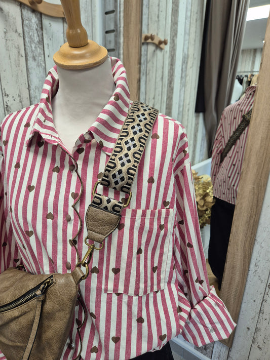 Chemise raye Coeur  Onado