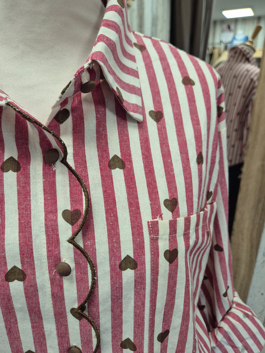 Chemise raye Coeur  Onado