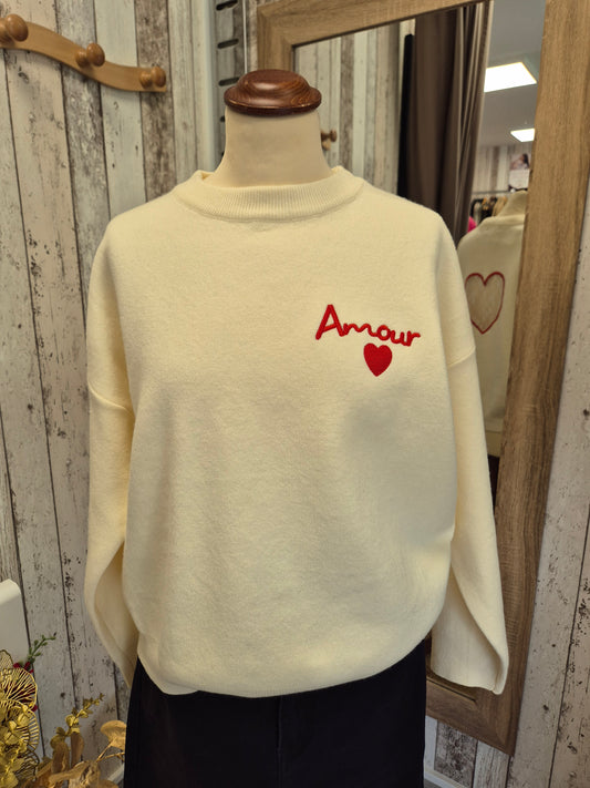 Pull Coeur Amour TU