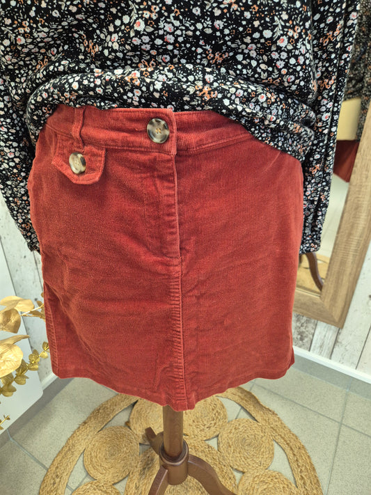 Jupe Velours CAMAIEU T36