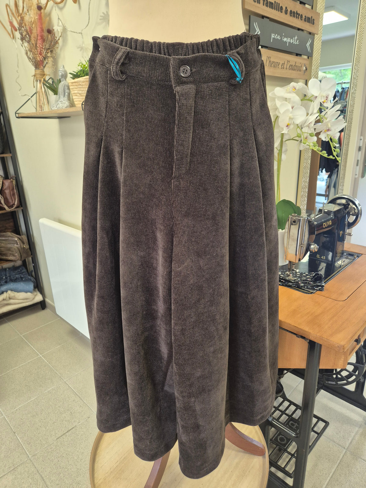 Jupe Culotte Velours TU